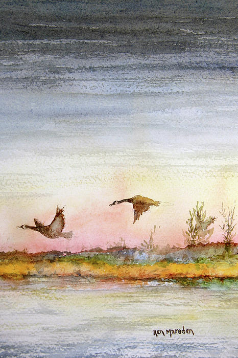 View From My Backyard Painting